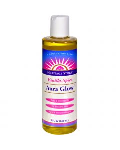 Heritage Store Aura Glow Body Oil - Vanilla - 8 oz