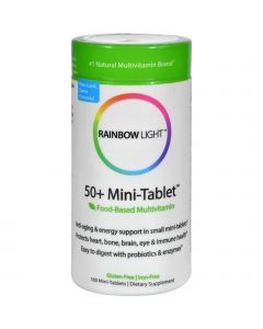 Rainbow Light 50 plus Mini-Tab Age-Defense Formula - 180 Tablets