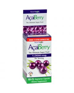 Natrol AcaiBerry - 1000 mg - 75 Vegetarian capsules