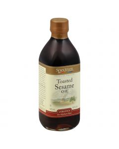 Spectrum Naturals Unrefined Toasted Sesame Oil - Case of 12 - 16 Fl oz.