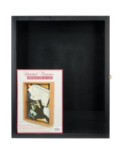 Darice NEW! Memorybox Wood Display Box w/No Dividers 16"x20"-Black