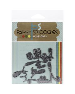 Paper Smooches Die-Hello Words