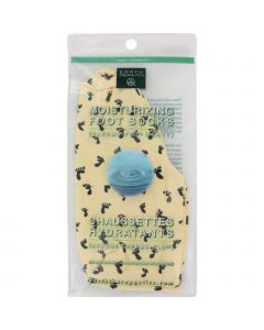 Earth Therapeutics Moisturizing Foot Socks Print Natural - 1 Pair