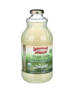 Lakewood Organic Aloe Juice - Whole Leaf - Fresh Pressed - with Lemon - 32 oz