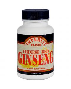 Imperial Elixir Chinese Red Ginseng - 500 mg - 50 Capsules