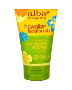 Alba Botanica Hawaiian Pineapple Enzyme Facial Scrub - 4 fl oz