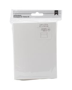 American Crafts A2 Envelopes (4.375"X5.75") 50/Pkg-Ivory - American Crafts A2 Envelopes (4.375"X5.75") 50/Pkg-Ivory