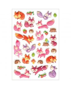 Multicraft Imports MultiCraft 3D Pop-Up! Stickers-Foxy Friends