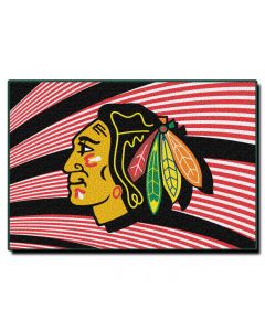 The Northwest Company Blackhawks 20"x30" Tufted Rug (NHL) - Blackhawks 20"x30" Tufted Rug (NHL)