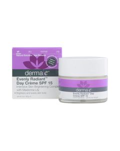Derma E Evenly Radiant Day Creme SPF 15 - 2 oz
