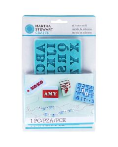 Martha Stewart Crafter's Clay Silicone Mold 1/Pkg-Alphabet