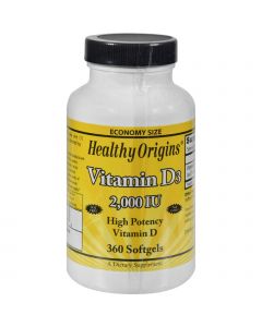 Healthy Origins Vitamin D3 - 2000 IU - 360 Softgels