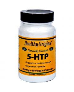 Healthy Origins Natural 5-HTP - 100 mg - 60 Capsules