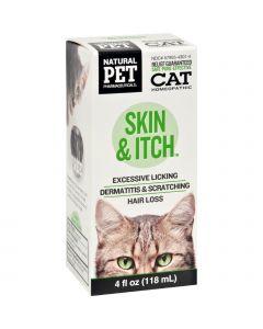 King Bio Homeopathic Natural Pet Cat - Skin and Itch - 4 oz
