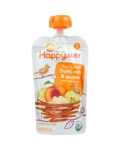 Happy Baby Baby Food - Organic - Hearty Meals - Stage 3 - Mama Grain - Pouch - 4 oz - case of 16
