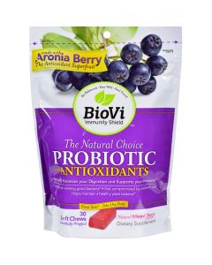 BioVi Probiotic - Antioxidant Blend - Natural Mixed Berry - 30 Soft Chews