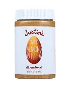 Justin's Nut Butter Justins Nut Butter Almond Butter - Classic -Jar - 16 oz - case of 6