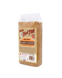 Bob's Red Mill Raw Whole Golden Flaxseed - 24 oz - Case of 4