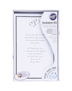 Wilton Invitation Kit Makes 50-White Sweet Hearts