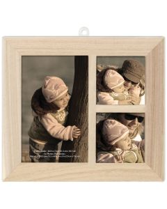 Multicraft Imports Hanging Photo Frame W/3 Windows-8.125"X7.125"; 6"X4" & 3"X3" Openings