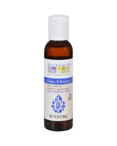 Aura Cacia Skin Care Oil - Renew and Recover - Sweet Almond plus Blueberry Seed - 4 oz