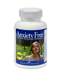 RidgeCrest Herbals Anxiety Free Stress Relief Formula - 60 Vegetarian Capsules
