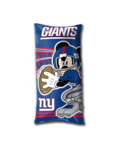 The Northwest Company NY Giants 18"x36" Mickey Juvenile Folded Body Pillow (NFL) - NY Giants 18"x36" Mickey Juvenile Folded Body Pillow (NFL)