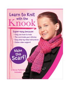 Leisure Arts Learn To Knit With The Knook Kit-Scarf