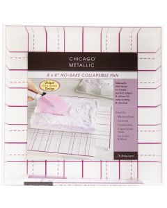 Chicago Metallic No-Bake Collapsible Pan-8"X8"X2.25"