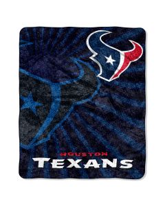 The Northwest Company Texans  50x60 Sherpa Throw - Strobe Series