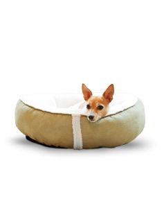 Sleepy Nest Pet Bed - K&H Pet Products Huggy Nest Pet Bed Small Tan / Caramel 22" x 19" x 6"