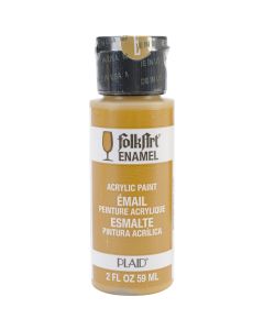 Plaid:Craft FolkArt Enamel Paint 2oz-Yellow Ochre