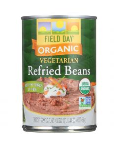 Field Day Beans - Organic - Vegetarian - Refried - Pinto - 15 oz - case of 12