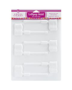 Lorann Oils Lollipop Sheet Mold-US Flags 6 Cavity (1 Design) - Lollipop Sheet Mold-US Flags 6 Cavity (1 Design)