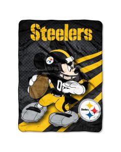 The Northwest Company Steelers 46"x60" Mickey Micro Raschel Throw (NFL) - Steelers 46"x60" Mickey Micro Raschel Throw (NFL)