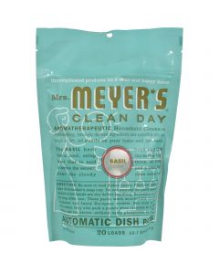 Mrs. Meyer's Automatic Dishwasher Packs - Basil - Case of 6 - 12.7 oz