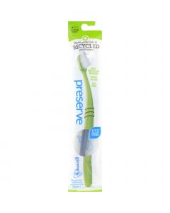 Preserve Adult Toothbrush in a Lightweight Pouch, Ultra Soft- 6 Pack - Assorted Colors