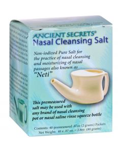 Ancient Secrets Nasal Cleansing Salt Packets - 40 Packets