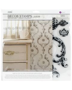 Prima Marketing Iron Orchid Designs Decor Clear Stamps-Louis