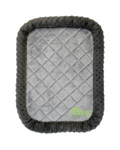 Worldwise goDog Bedzzz Bubble Plush Small 23"X17"-Gray