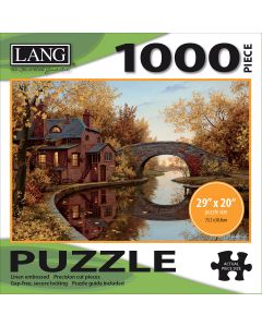 LANG Jigsaw Puzzle 1000 Pieces 29"X20"-House By The River