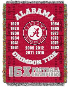 The Northwest Company Alabama College "Commemorative" 48x60 Tapestry Throw
