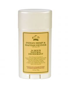 Nubian Heritage Deodorant - All Natural - 24 Hour - Indian Hemp and Haitian Vetiver - with Neem Oil - 2.25 oz