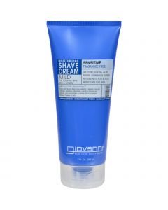 Giovanni Hair Care Products Giovanni Moisturizing Shave Cream Sensitive Skin Men and Women Fragrance Free - 7 fl oz