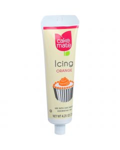 Cake Mate Decorating Icing - Orange - 4.25 oz - Case of 6