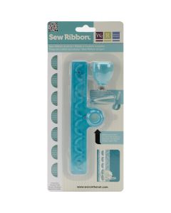 We R Memory Keepers Sew Ribbon Tool & Stencil-Scallop