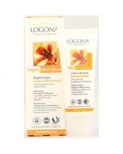 Logona Naturkosmetik Night Cream - Organic Witch Hazel - 1.35 fl oz