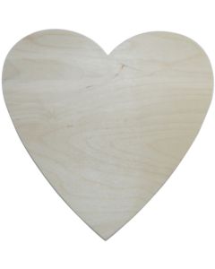 MPI Baltic Birch Plaque-Heart 10"X10"