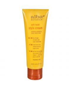 Alba Botanica Style Cream Soft Hold Fragrance Free - 4 oz