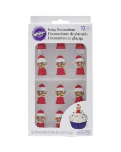 Wilton Royal Icing Decorations 12/Pkg-Gumball Machines